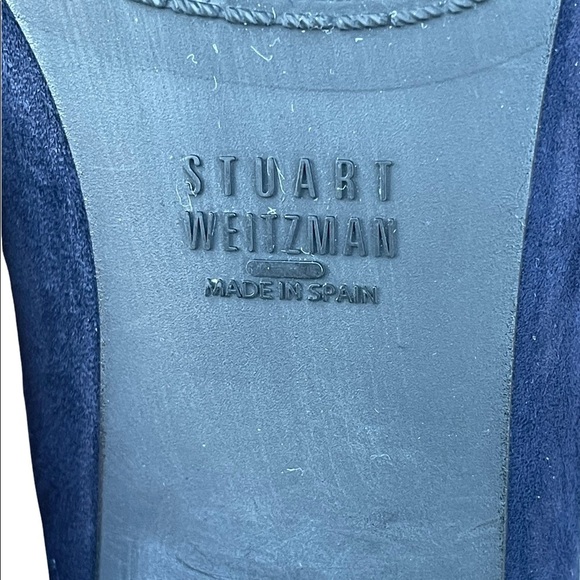 Stuart Weizmann Lingo Silver Stud Cap Slip On Loafers Flats 5.5M - Picture 7 of 10